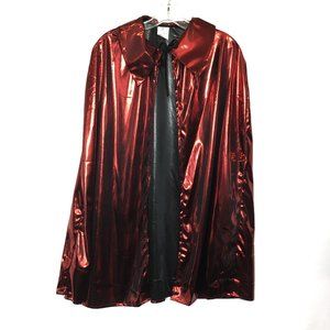 CAPE Red Shiny Lame’ 32” Long Unisex Halloween